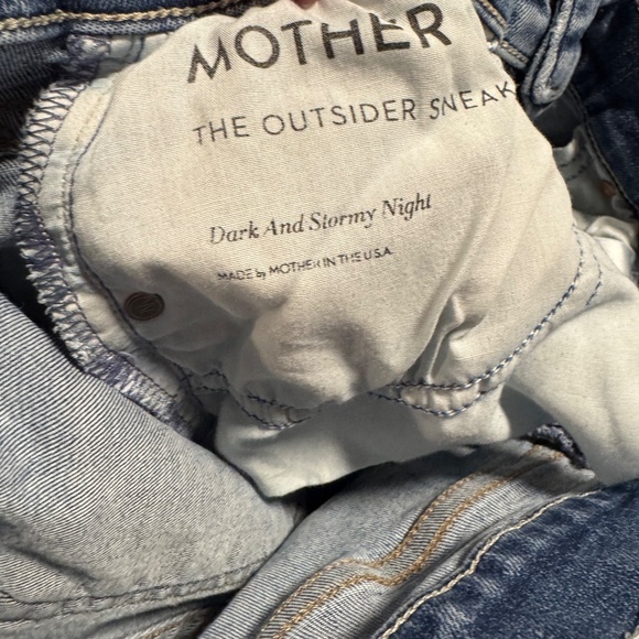 MOTHER The Outsider Sneak Jeans STORMY NIGHT Size 27 - Picture 4 of 7